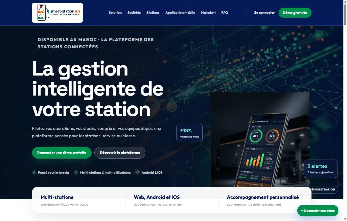 Interface de gestion Smart Station